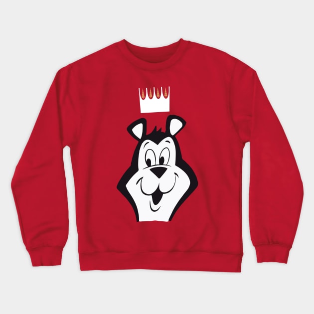 Hamm's Bear with a White Crown Crewneck Sweatshirt by Eugene and Jonnie Tee's